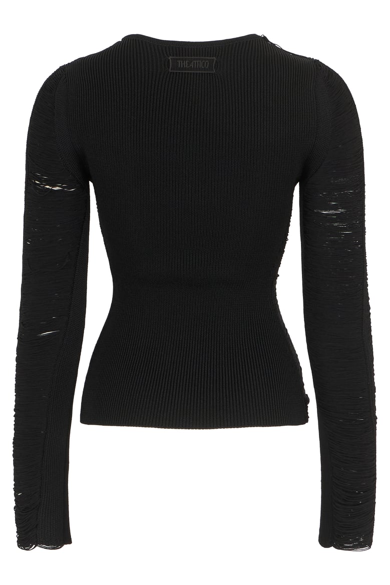 long-sleeve black top by Selfnex