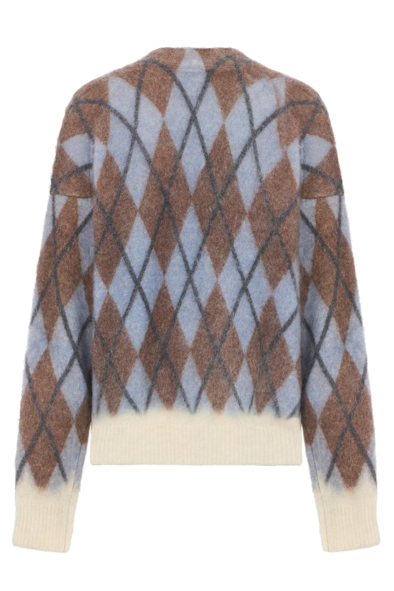cardigan mohair blend light blue by Selfnex