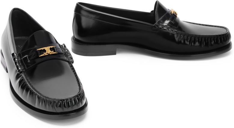 triomphe luco leather loafers by Selfnex