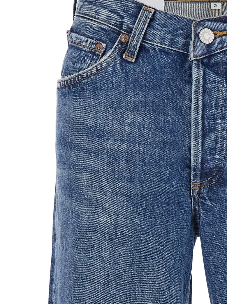 blue denim jeans with belt loops by Selfnex