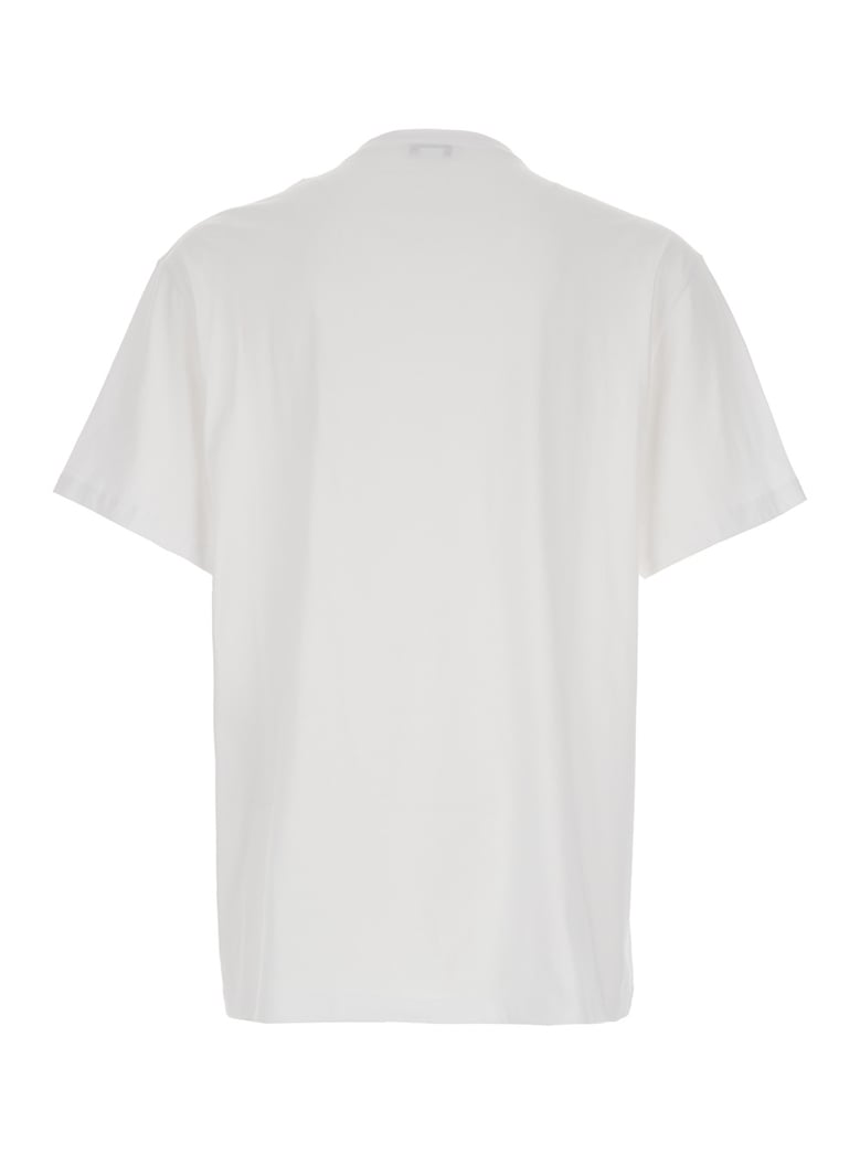 white crewneck t-shirt with logo by Selfnex