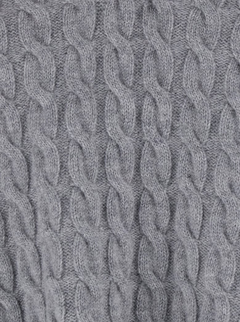 grey polo shirt with woven design by Selfnex