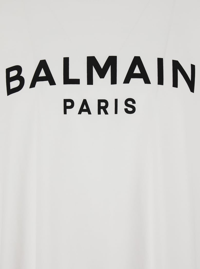 white crewneck t-shirt with logo by Selfnex
