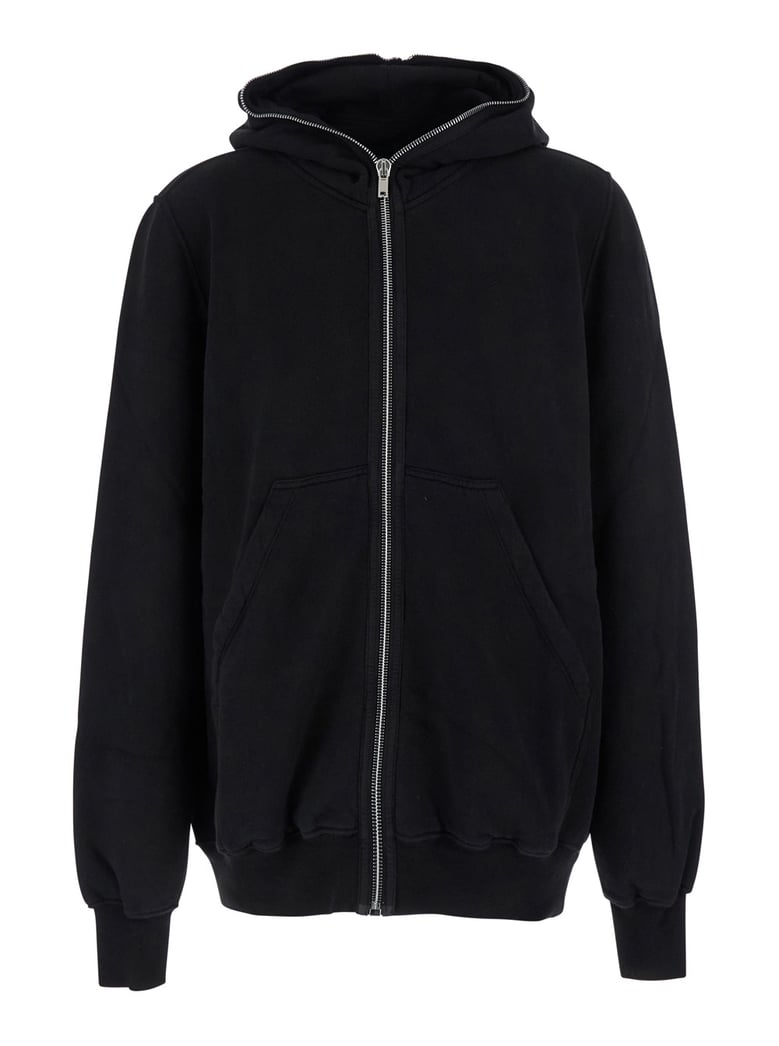 black hoodie with kangaroo pocket by Selfnex