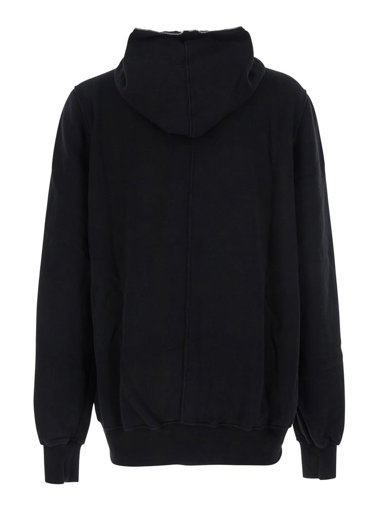 black hoodie with kangaroo pocket by Selfnex