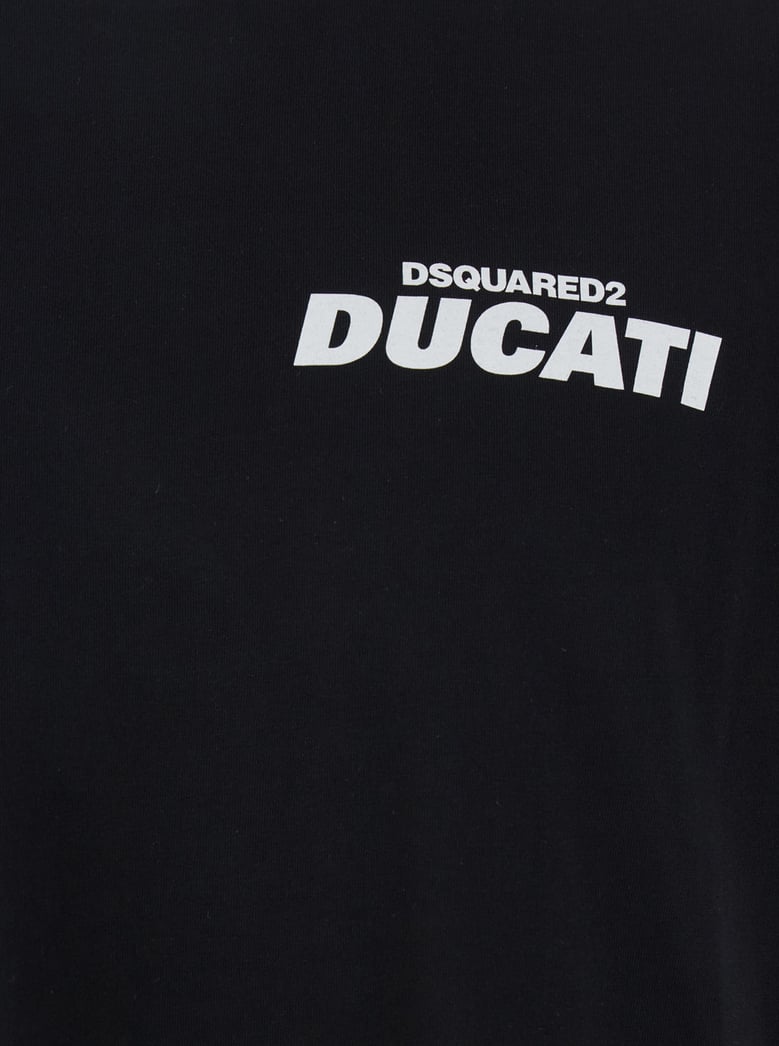 ducati x d2 black t-shirt with logo by Selfnex