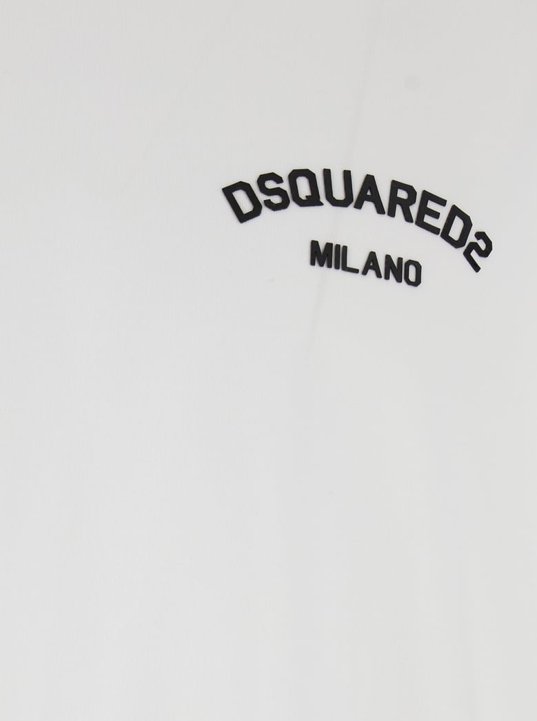 white crewneck t-shirt with logo by Selfnex