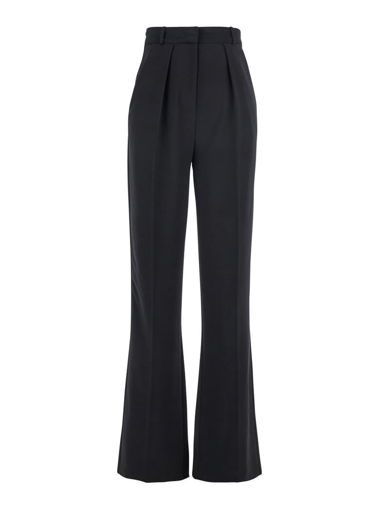 black trousers with pleated details by Selfnex
