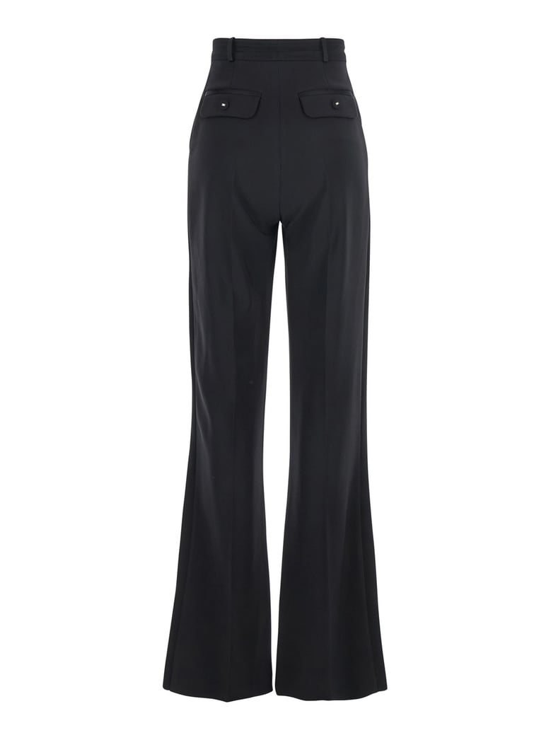 black trousers with pleated details by Selfnex