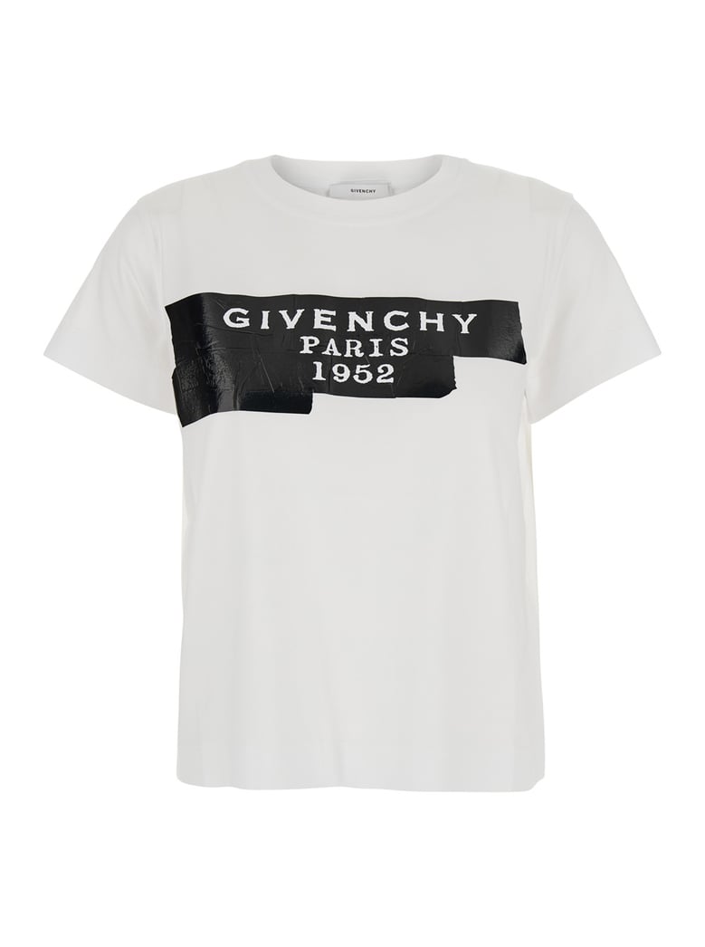 white t-shirt with logo by Selfnex
