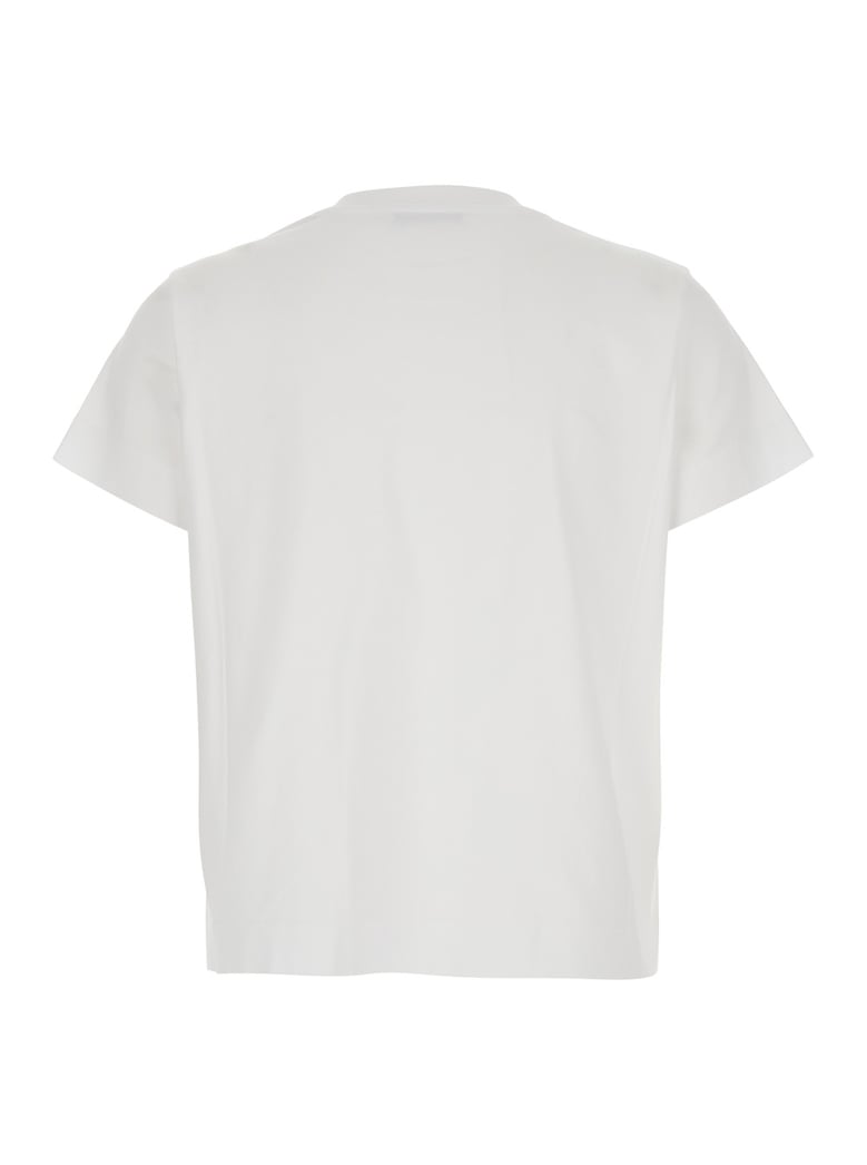 white t-shirt with logo by Selfnex
