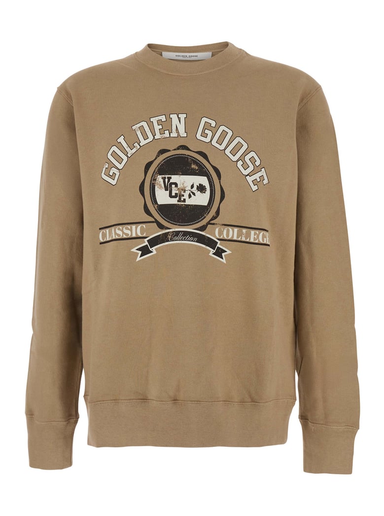 crewneck sweatshirt beige by Selfnex
