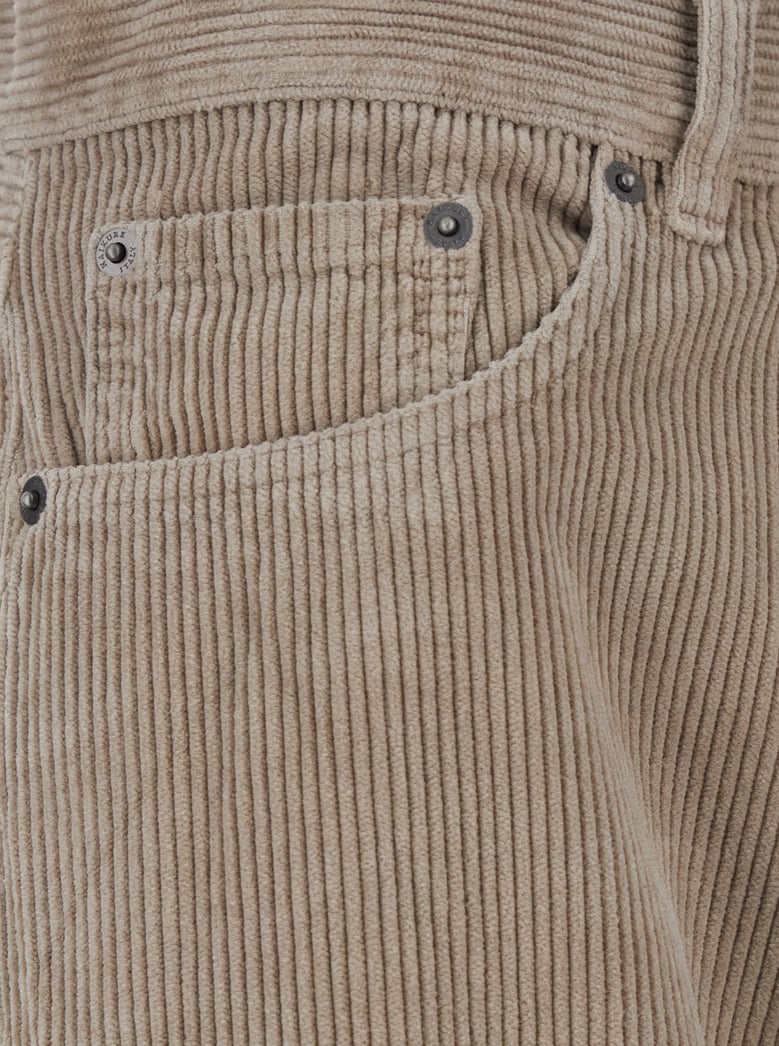 brown ribbed knit wide leg pants by Selfnex