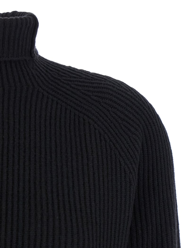 ribbed long dress in cashmere by Selfnex