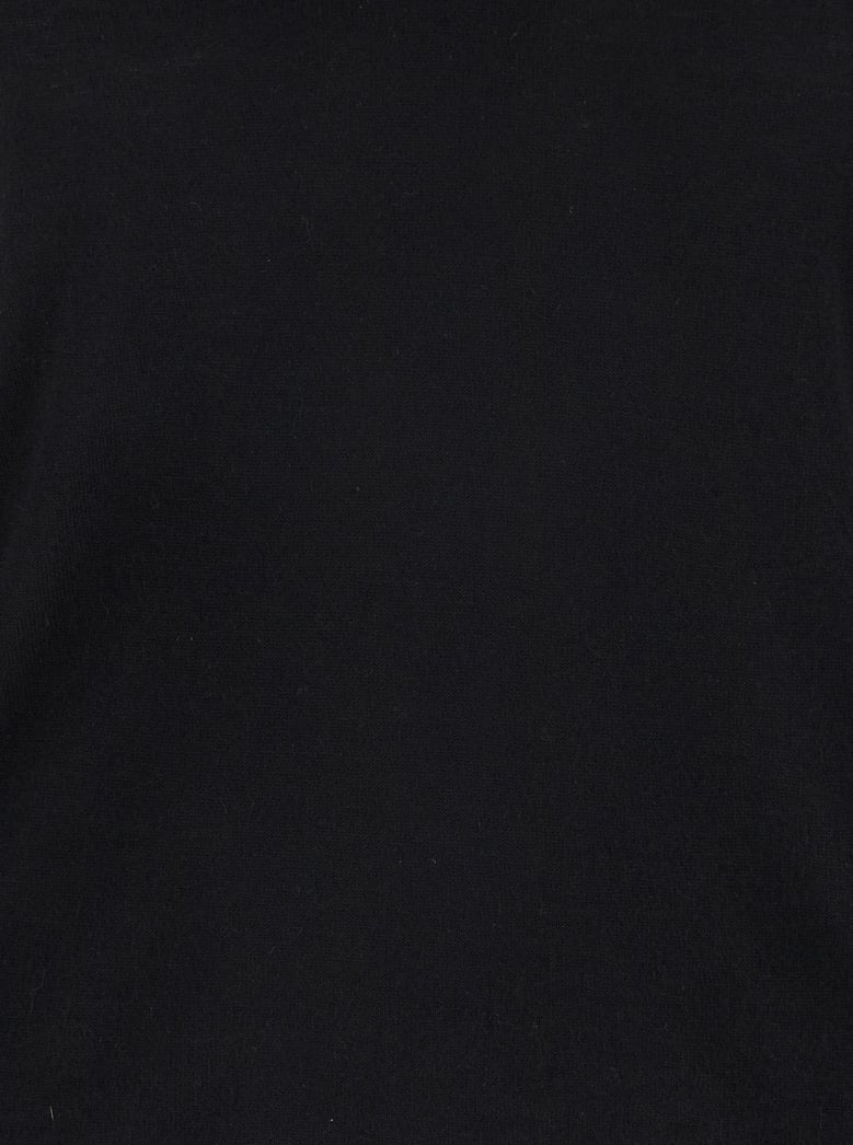 black cashmere v-neck sweater by Selfnex