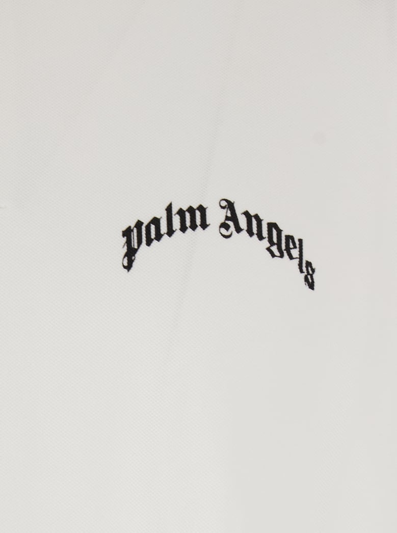 white polo shirt with logo detail by Selfnex