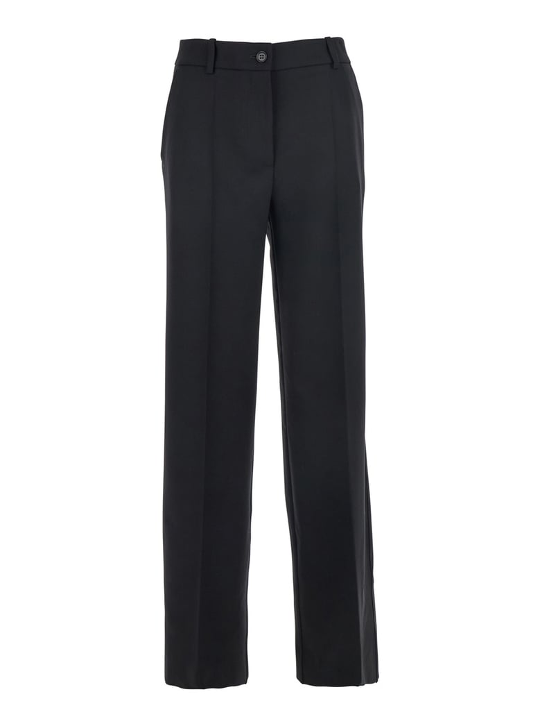 black pants with belt loops by Selfnex