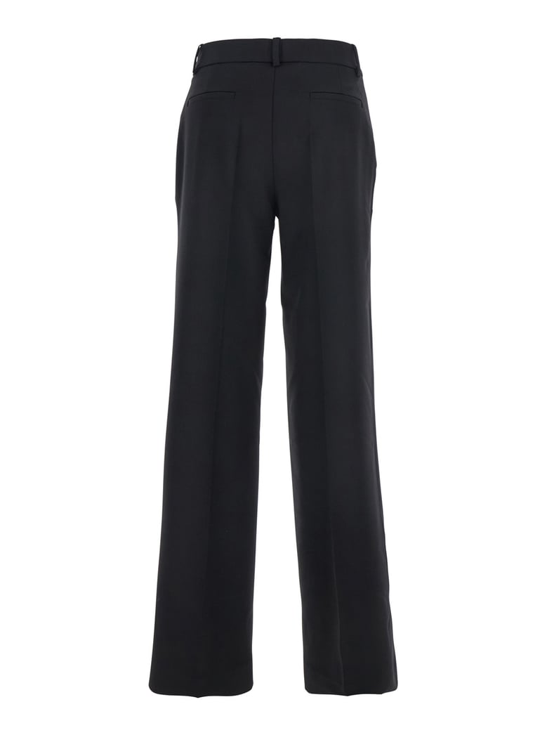 black pants with belt loops by Selfnex