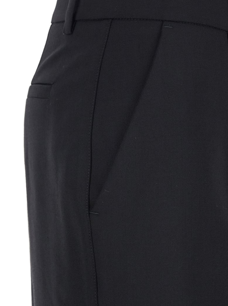 black pants with belt loops by Selfnex