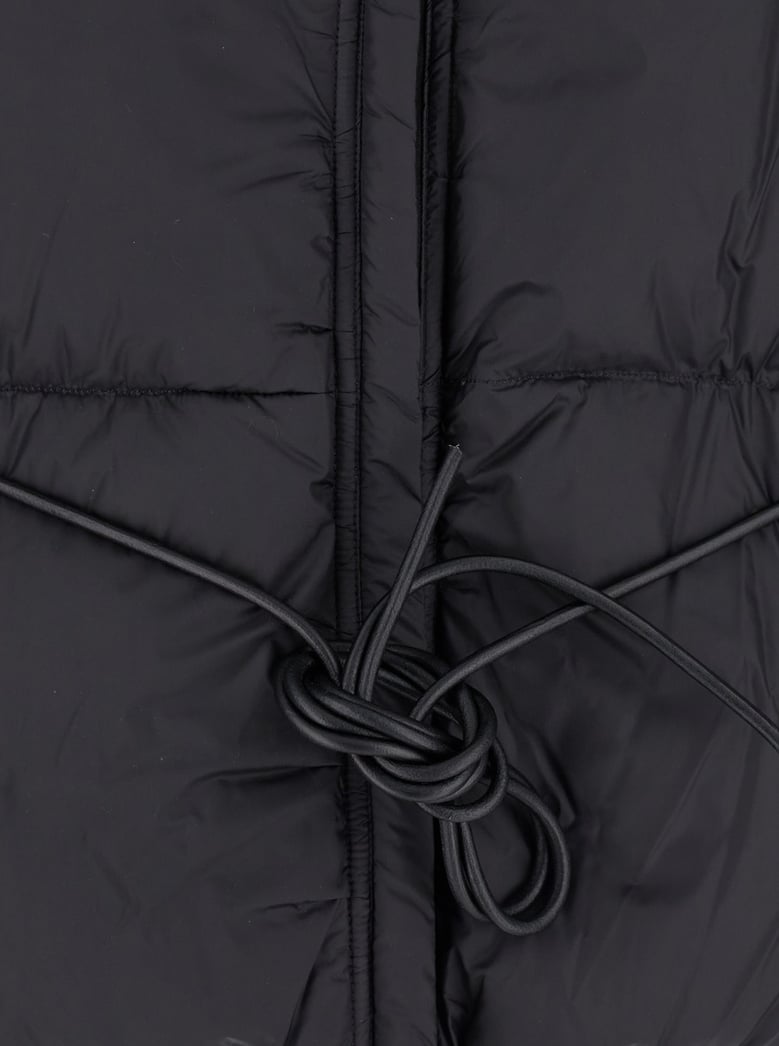 black down jacket with drawstring waist by Selfnex