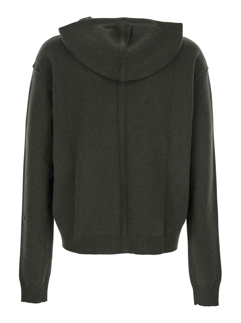 green cashmere and wool sweatshirt by Selfnex