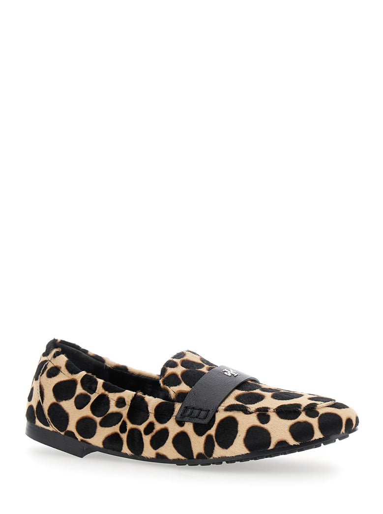 loafers beige leather animal print by Selfnex