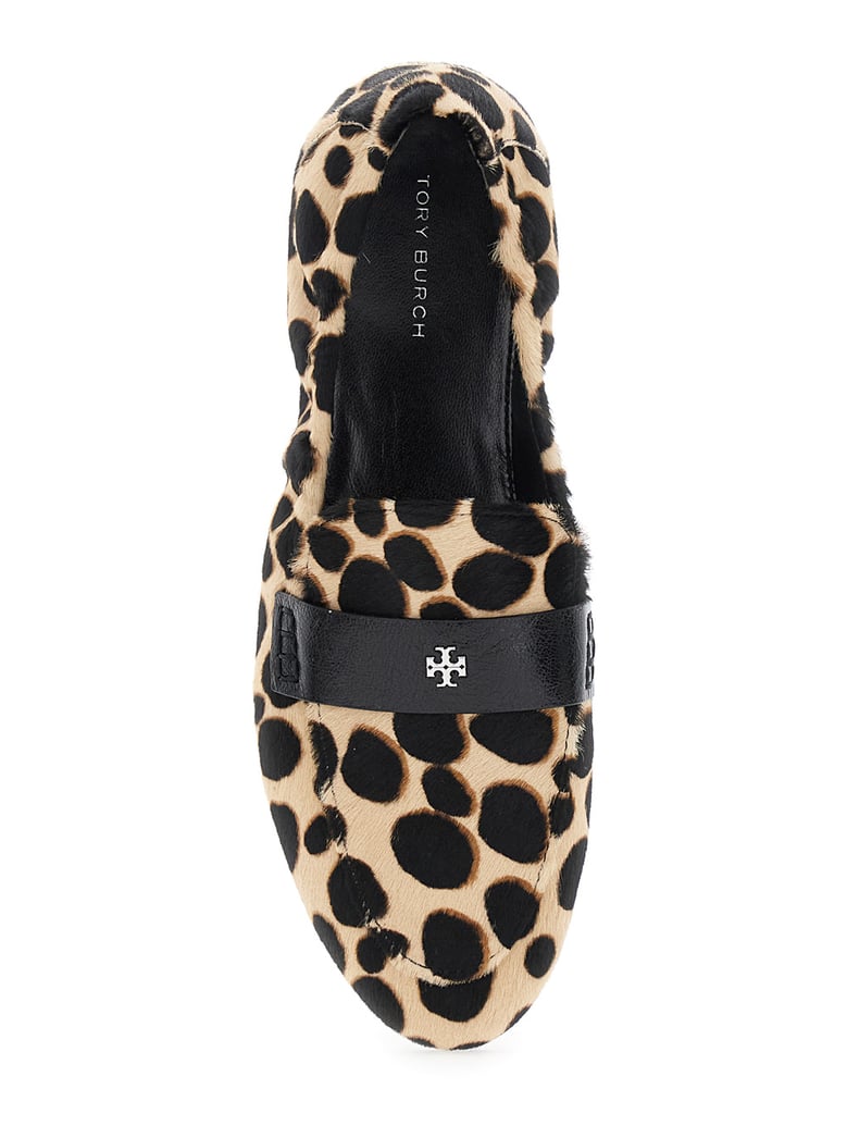 loafers beige leather animal print by Selfnex