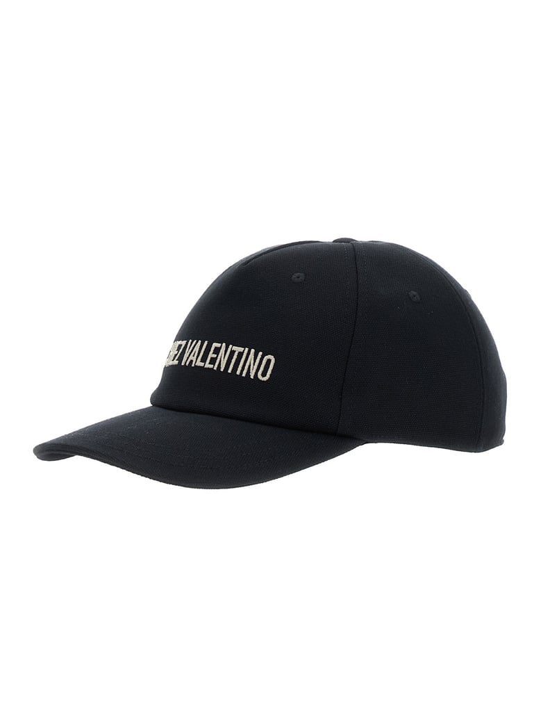 black cotton baseball cap with logo by Selfnex