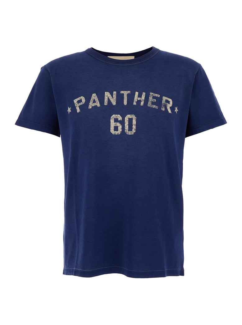 blue crewneck t-shirt with logo by Selfnex