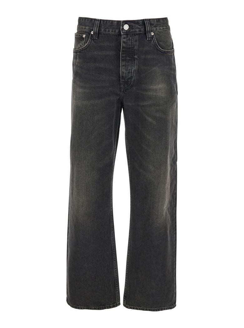 black jeans with belt loops by Selfnex