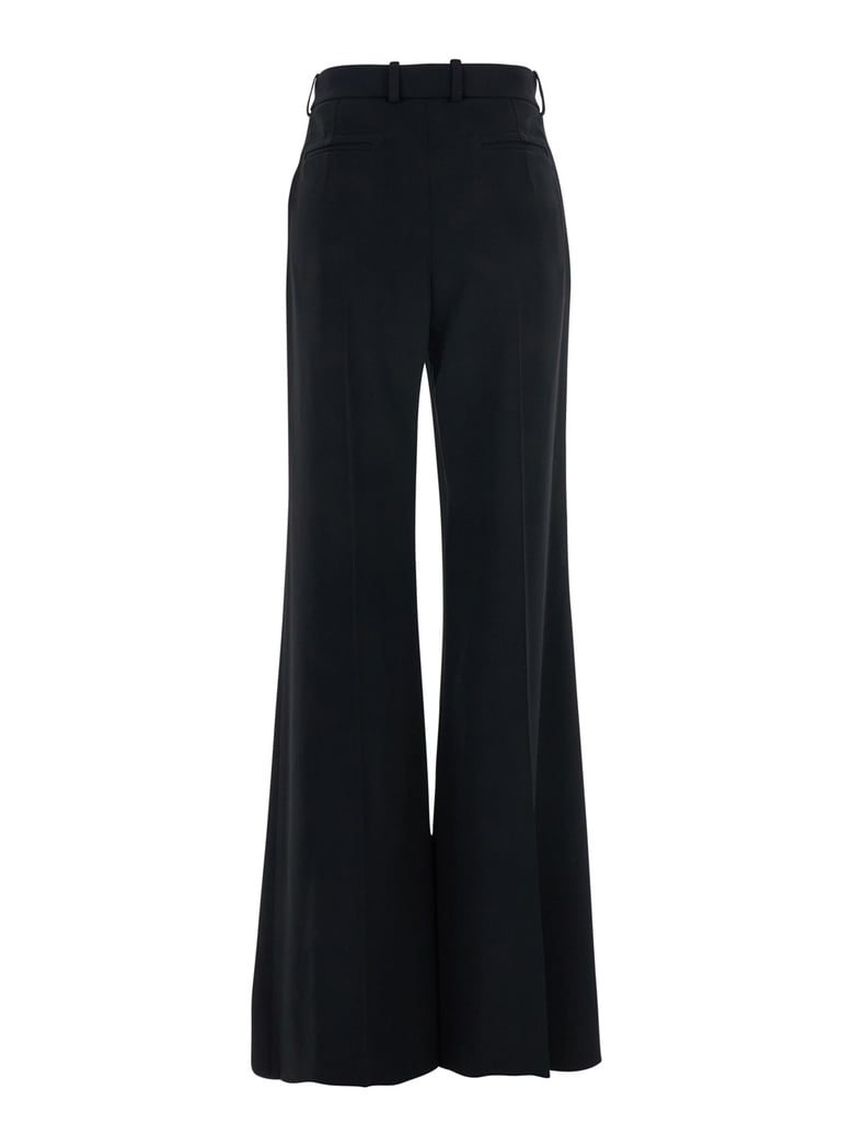 high waist wide leg black pants by Selfnex