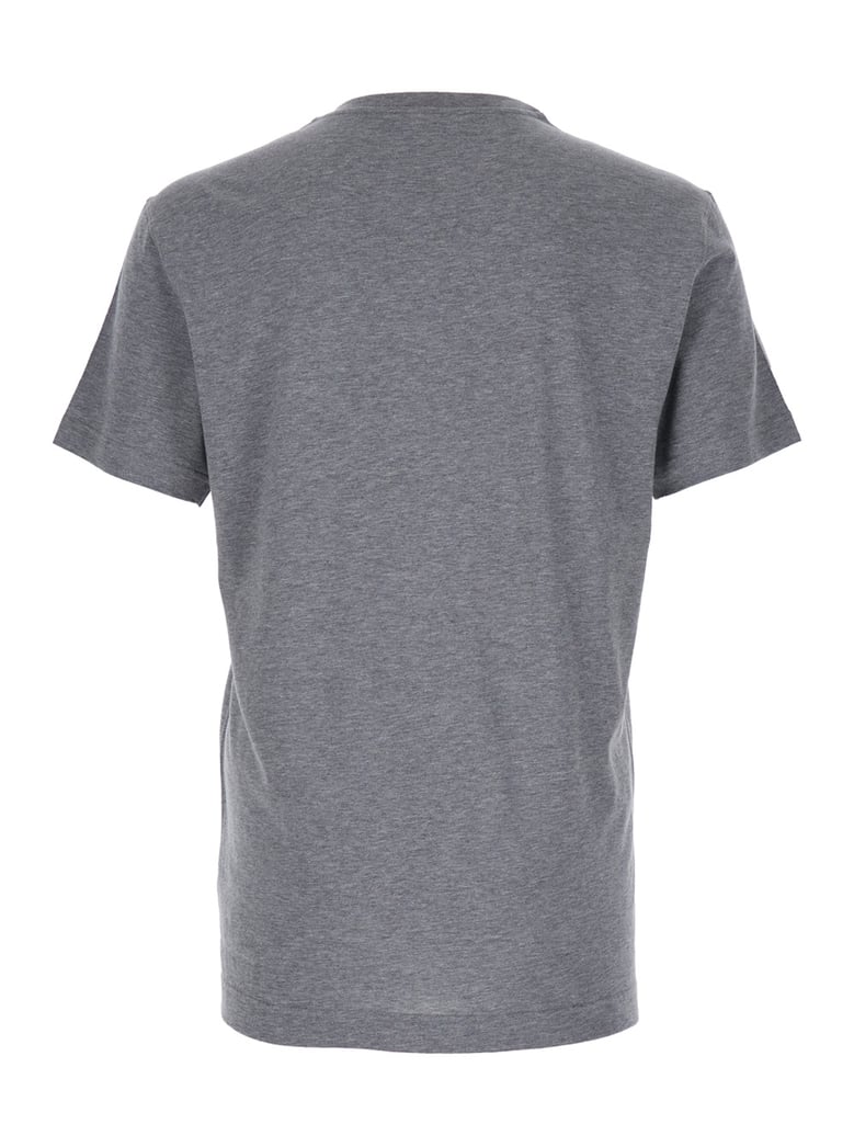grey crewneck t-shirt with logo print by Selfnex
