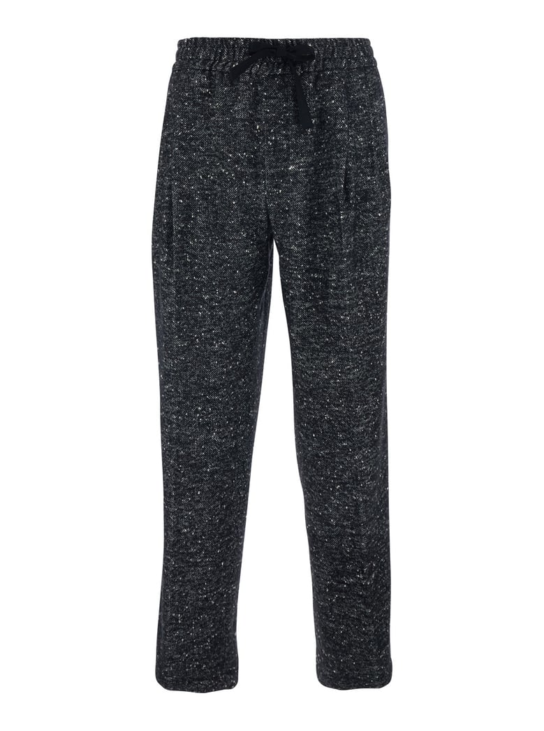 dark grey trousers with elasticated waist by Selfnex
