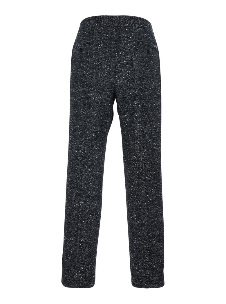 dark grey trousers with elasticated waist by Selfnex