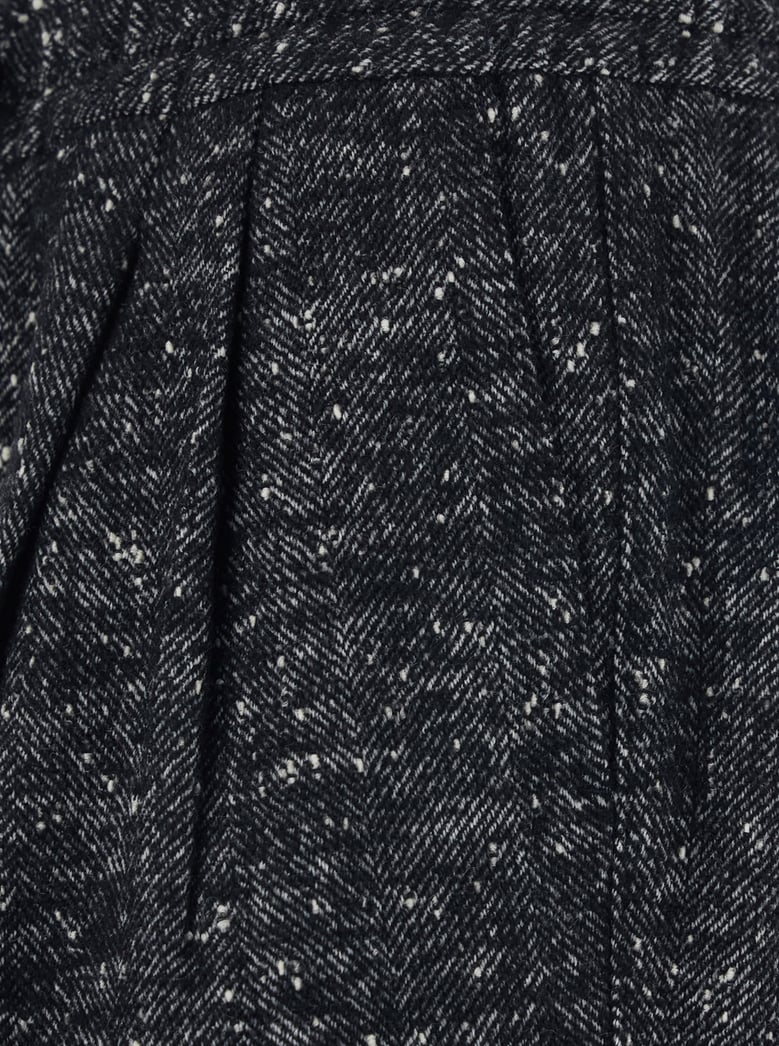 dark grey trousers with elasticated waist by Selfnex