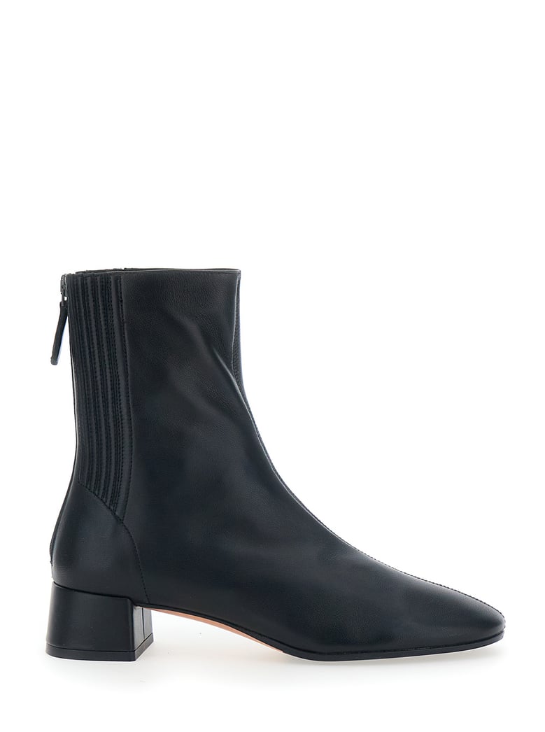 bootie 3 saint honore black leather by Selfnex