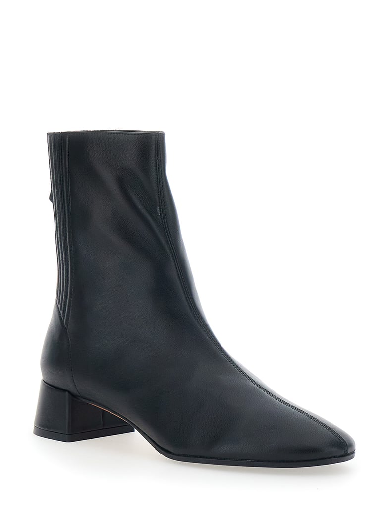 bootie 3 saint honore black leather by Selfnex