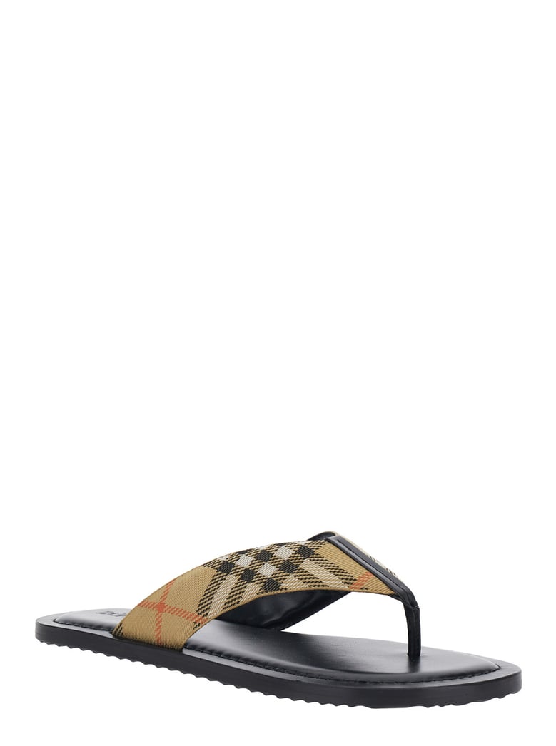 flip-flops beige tech fabric by Selfnex