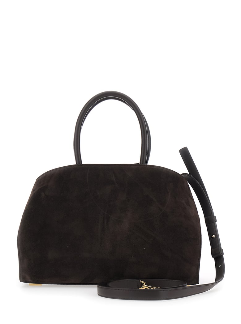 handbag hug piccola brown suede by Selfnex