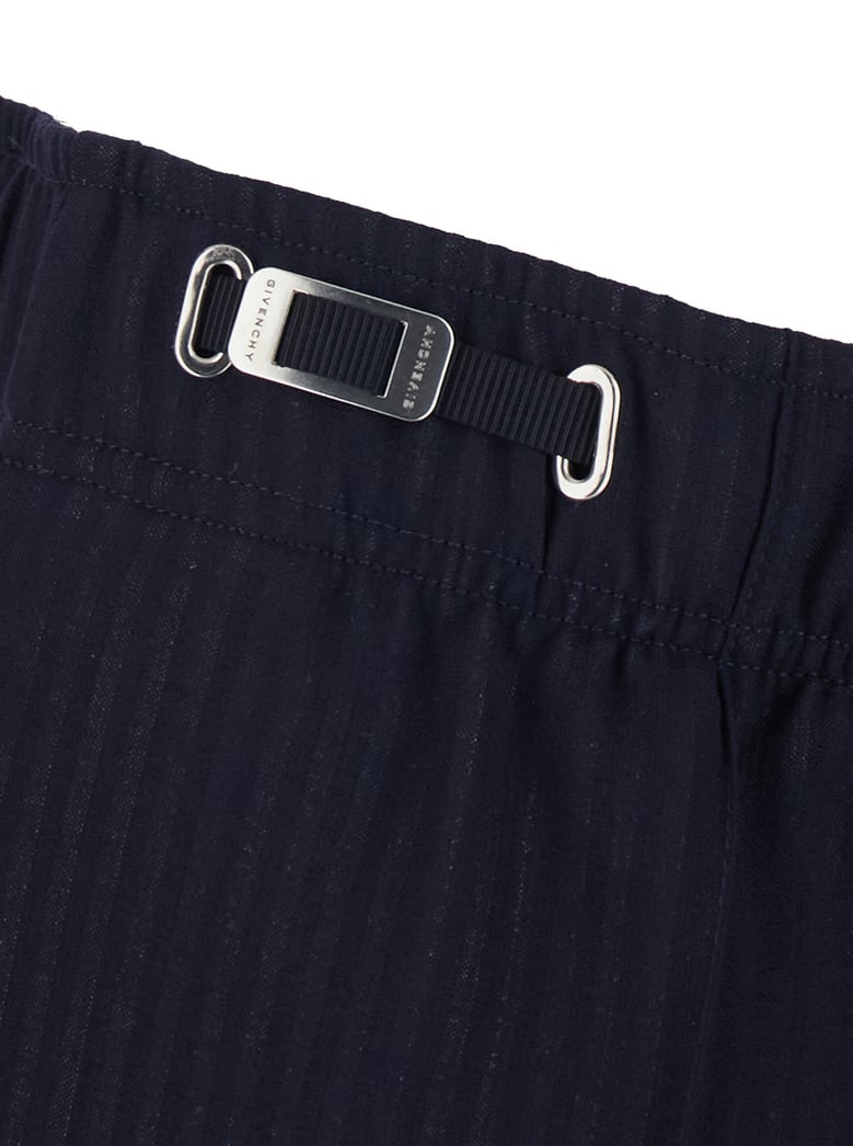trousers with elasticated waist, blue by Selfnex