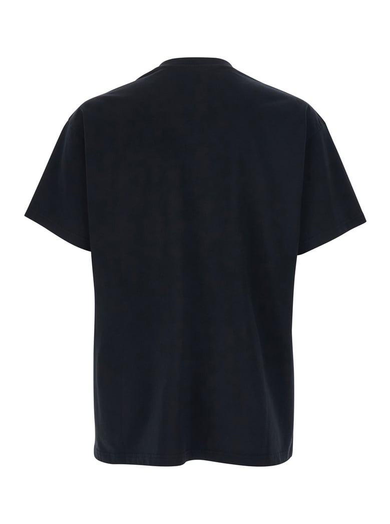 crew neck t-shirt black cotton by Selfnex