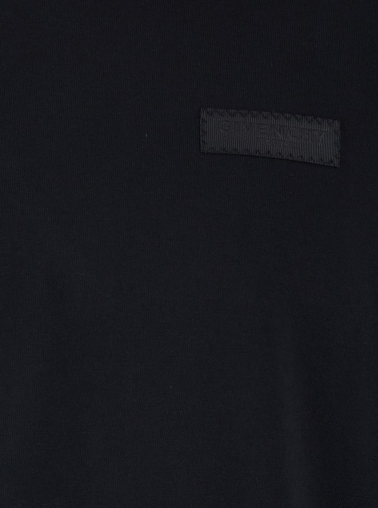 crew neck t-shirt black cotton by Selfnex
