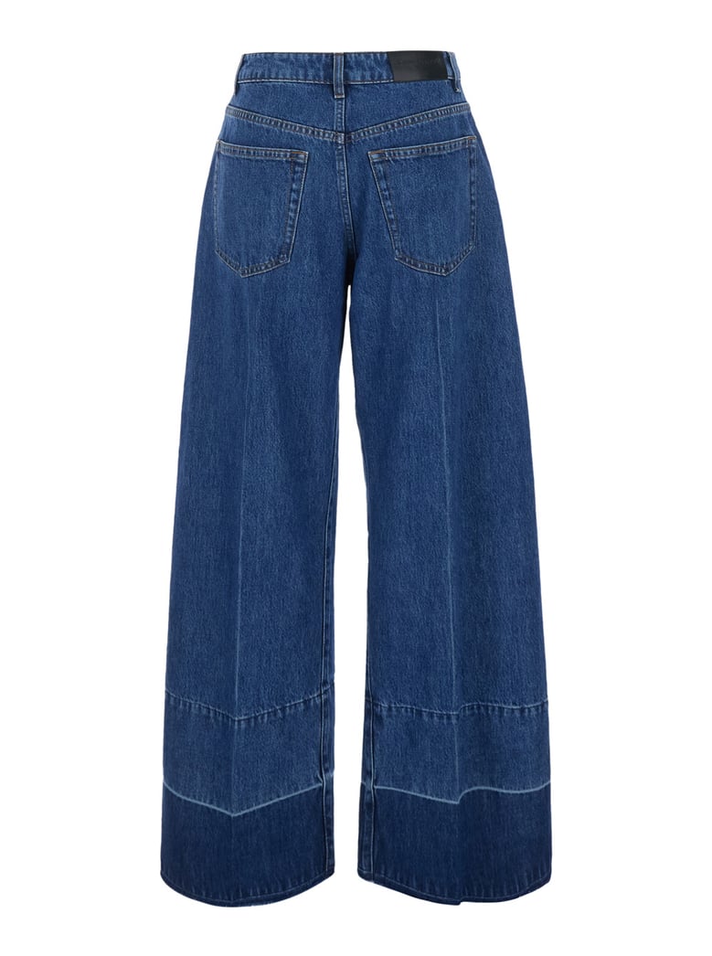 jeans wide-leg blue denim by Selfnex