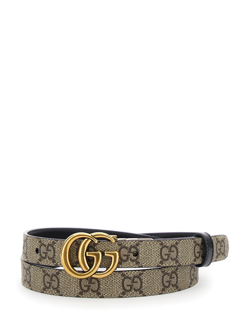 reversible slim belt gg marmont beige by Selfnex