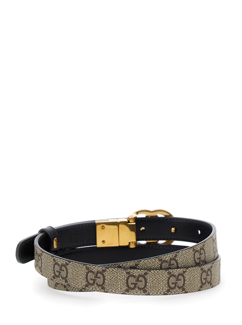 reversible slim belt gg marmont beige by Selfnex