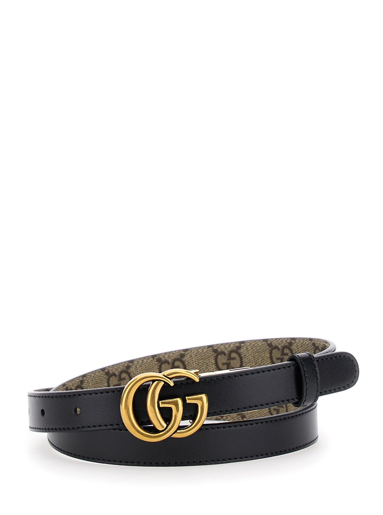 reversible slim belt gg marmont beige by Selfnex
