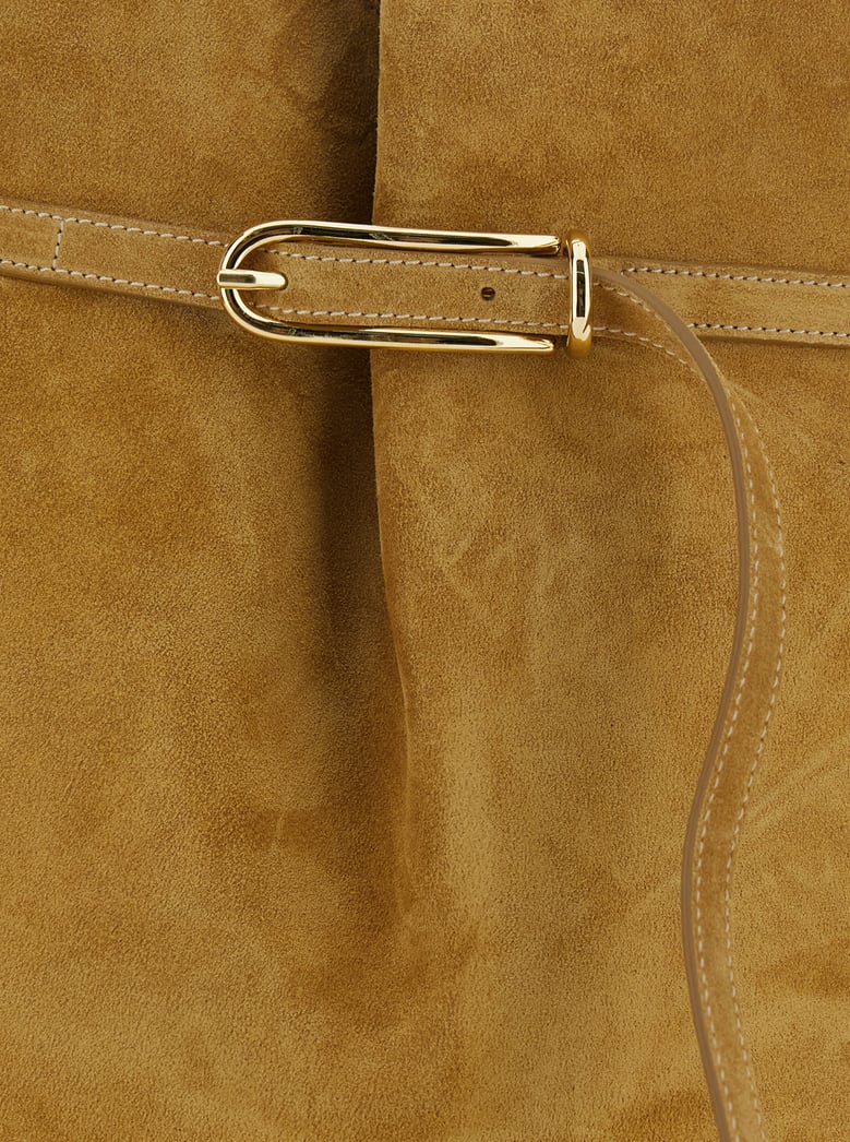 crossbody bag suede brown by Selfnex
