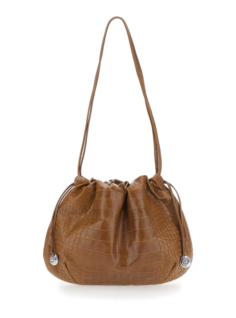 leather clutch brown by Selfnex