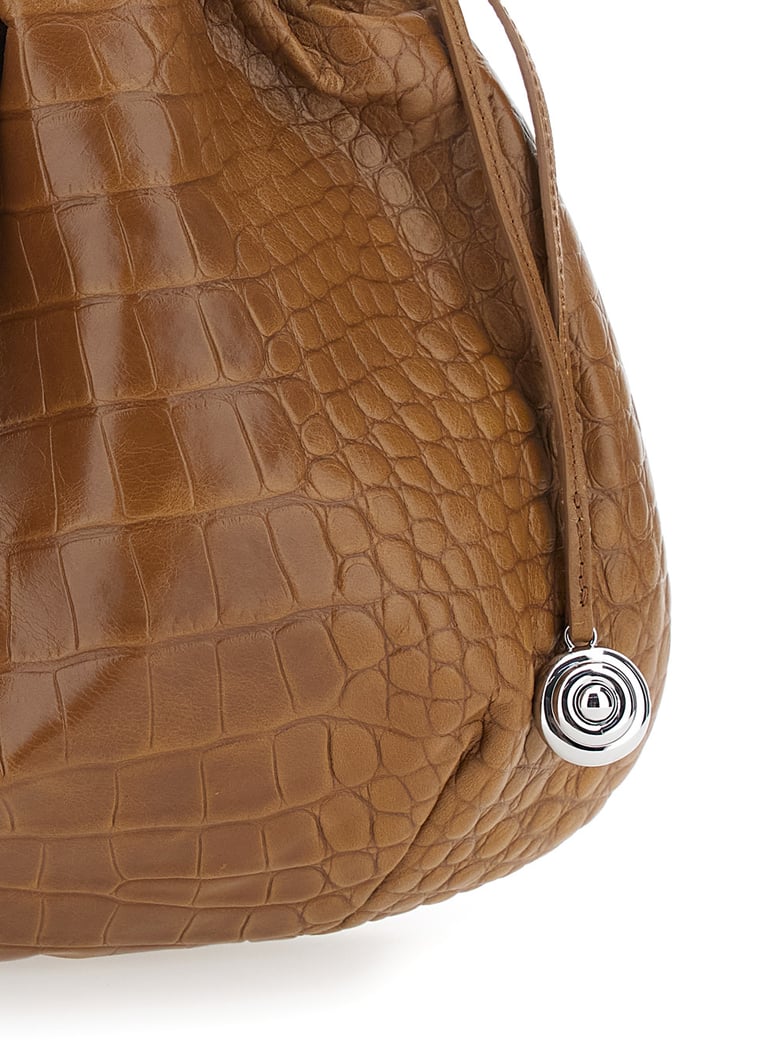 leather clutch brown by Selfnex