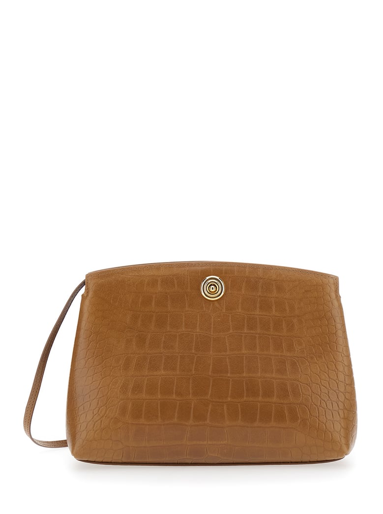 clutch bag suede brown by Selfnex